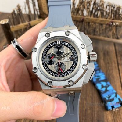 Replica Audemars Piguet Royal Oak Offshore Michael Schumacher Automatic Watch - Gray Dial